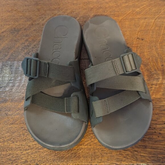 Chaco Chillos Slide Sandal Green Arch Support Waterproof EU 42 Men’s 9 Unisex - Picture 2 of 8